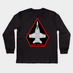 VX-31 - Dust Devils - Super Hornet Kids Long Sleeve T-Shirt